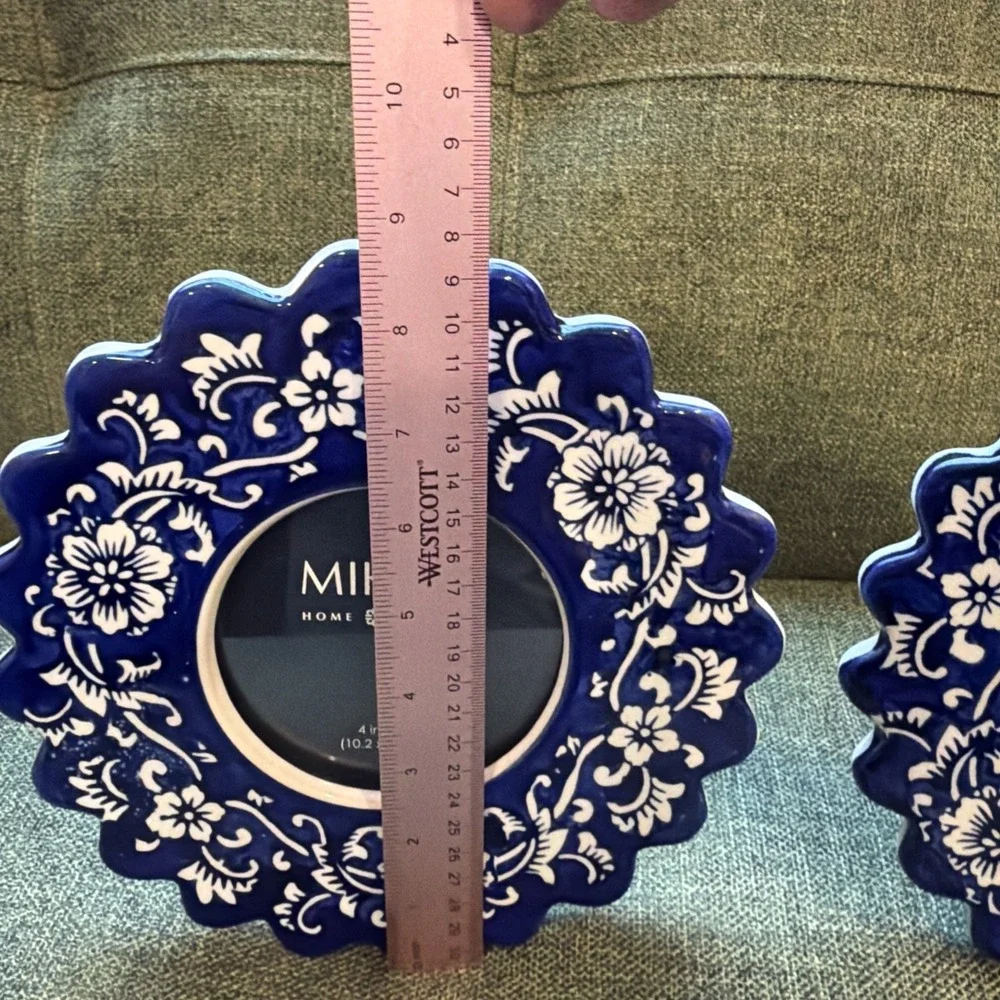 Mikasa‎ Home Accents Blue White Floral 4